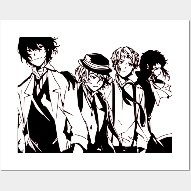 Bungo Stray Dogs Wall Art by OtakuPapercraft